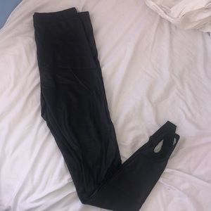 Leather leggings